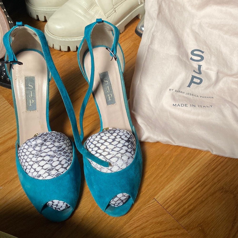 SJP by Sarah Jessica Parker Marquee Suede High Heel Pumps